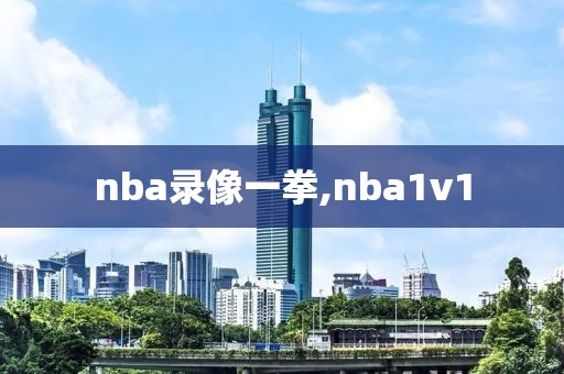 nba录像一拳,nba1v1