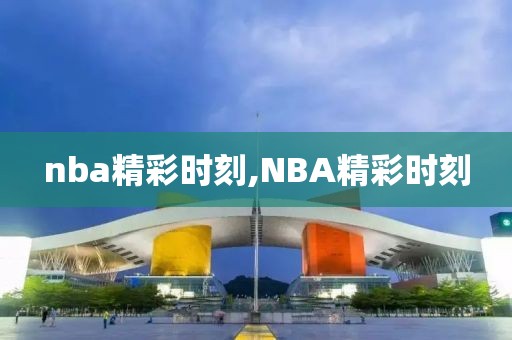 nba精彩时刻,NBA精彩时刻  nba精彩时刻 第1张