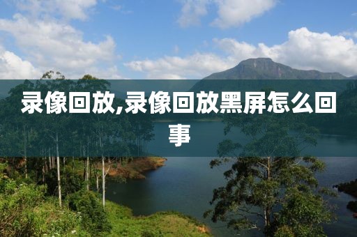 录像回放,录像回放黑屏怎么回事